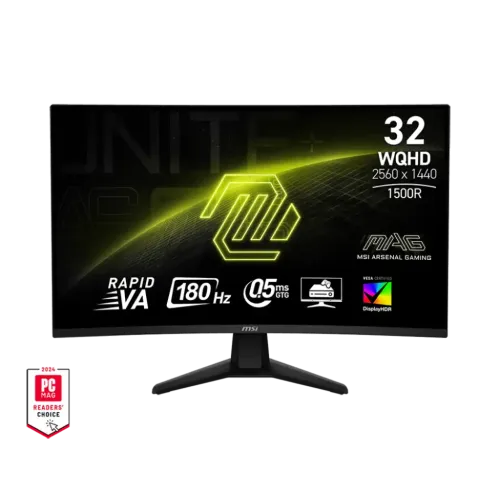 MSI MAG 32CQ6F 31.5" 180Hz VA WQHD Curved Gaming Monitor