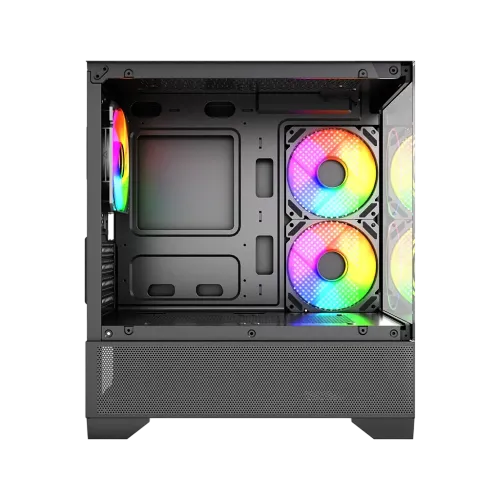 MaxGreen 350 Mid-Tower M-ATX Gaming Case With 3 ARGB Fan