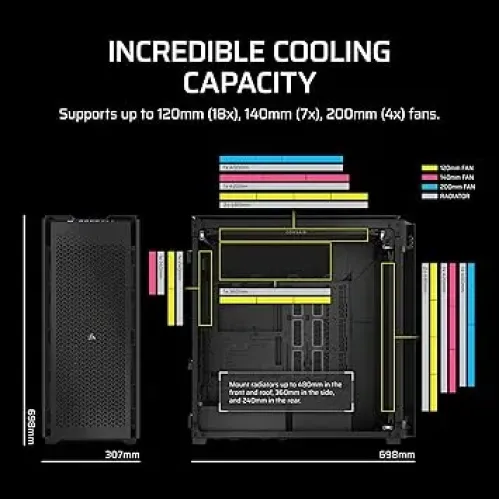 Corsair 9000D RGB Full-Tower E-ATX Casing