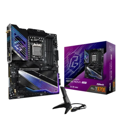 ASRock X870E Nova WiFi AM5 DDR5 ATX Motherboard