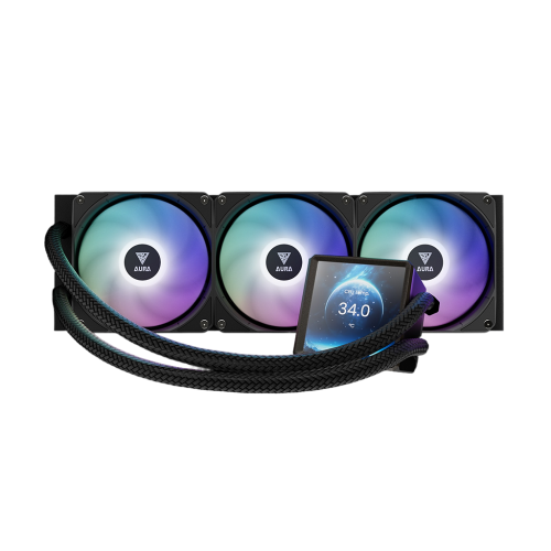 Gamdias AURA GL360 LCD ARGB All-in-One Liquid CPU Cooler With Display