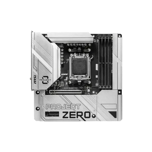 MSI B650M PROJECT ZERO AM5 m-ATX Motherboard