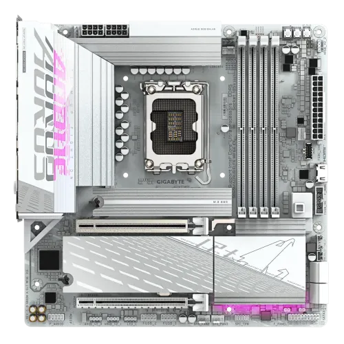 GIGABYTE B860M AORUS ELITE WIFI6E ICE LGA1851 Micro ATX Motherboard