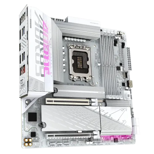 GIGABYTE B860M AORUS ELITE WIFI6E ICE LGA1851 Micro ATX Motherboard