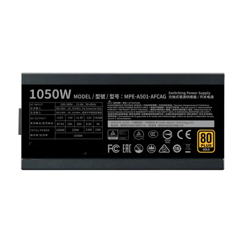 MSI MAG A1000GL PCIE5 1000W 80 Plus Gold Full Modular Power Supply