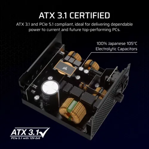 GIGABYTE UD1000GM PG5 1000W 80+ Gold Full Modular Power Supply