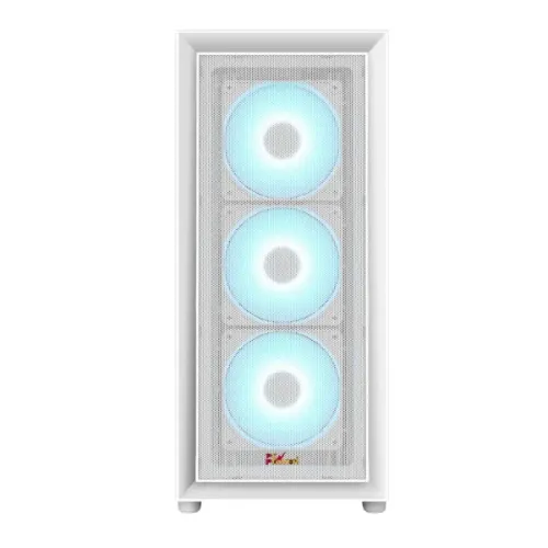 PC Power Crystal Mesh V3 WH ATX Desktop Gaming Casing