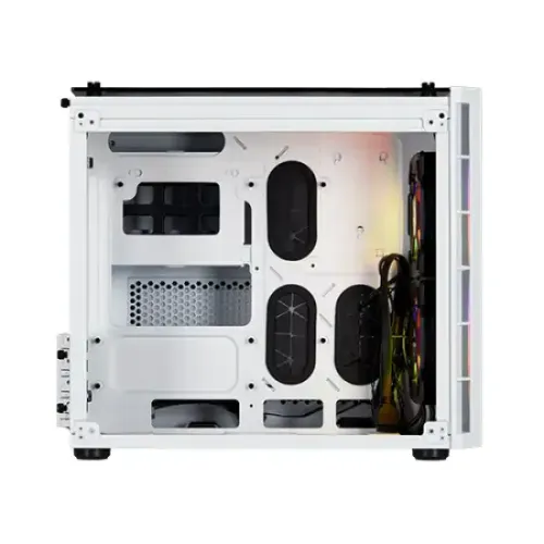Corsair Crystal Series 280X RGB Tempered Glass Micro ATX Casing White