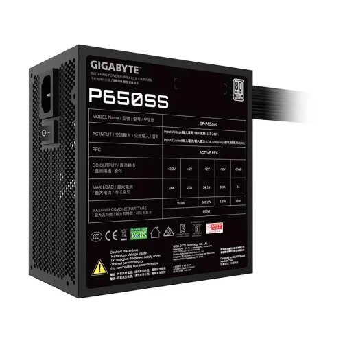 DeepCool PL650D 650 Watt Non-Modular 80 Plus Bronze ATX 3.0 Power Supply