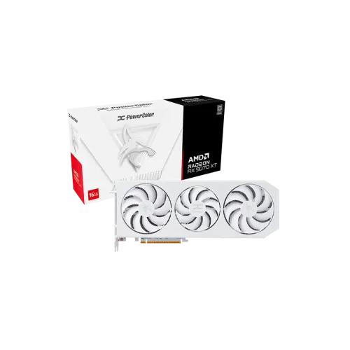 PowerColor Hellhound Spectral White AMD Radeon RX 9060 XT 16GB Graphics Card