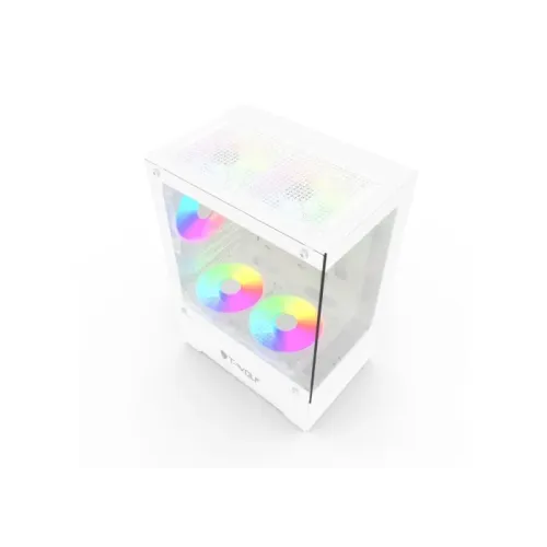 T-Wolf Ice Cooler X5 ARGB  M-ATX Mid Tower Gaming Casing White