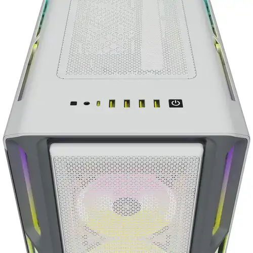 Corsair iCUE 5000T RGB Tempered Glass Mid-Tower ATX Casing White