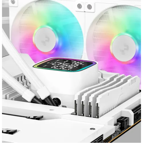 DeepCool LD240 WH 240mm ARGB Liquid CPU Cooler With Display