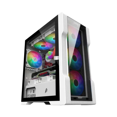 1STPLAYER T3-G mATX Gaming Casing White