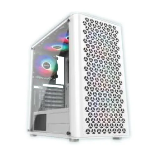 PC Power Trinity Mesh White Gaming Casing