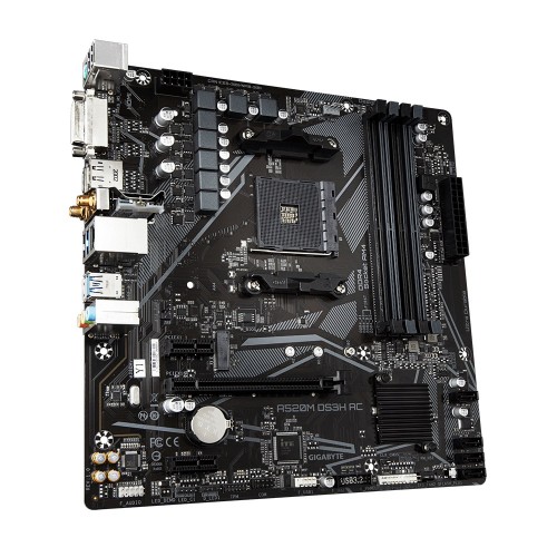 GIGABYTE A520M DS3H-AC Ultra Durable AM4 Micro-ATX Motherboard
