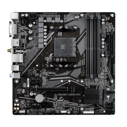 GIGABYTE A520M DS3H-AC Ultra Durable AM4 Micro-ATX Motherboard
